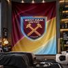 Wall Hanging Tapestry West Ham United Football Print Cloth for Living Room Bedroom Home Decor