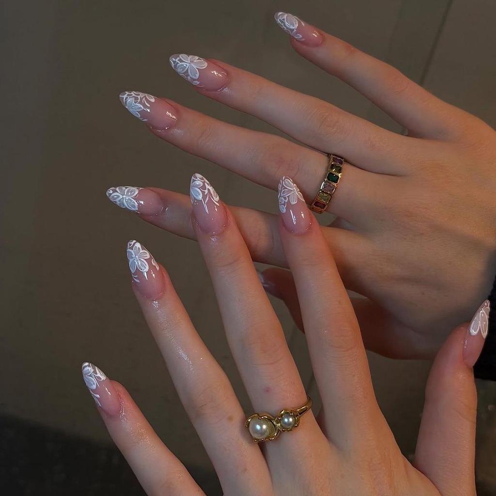 Pegatinas Desmontables para Uñas Estilo Europeo y Americano - Uñas Postizas Simples y Llevables