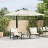 VidaXL Garden Parasol with White Steel Pole 246x246x230 Cm 4005077