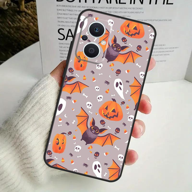 Halloween Vampire Bats Phone Case For OPPO Reno 8T 14F 13 F 12 11 10 14 Pro 7 8 Lite OPPO Find X8 X6 X5 X9 Pro Cover