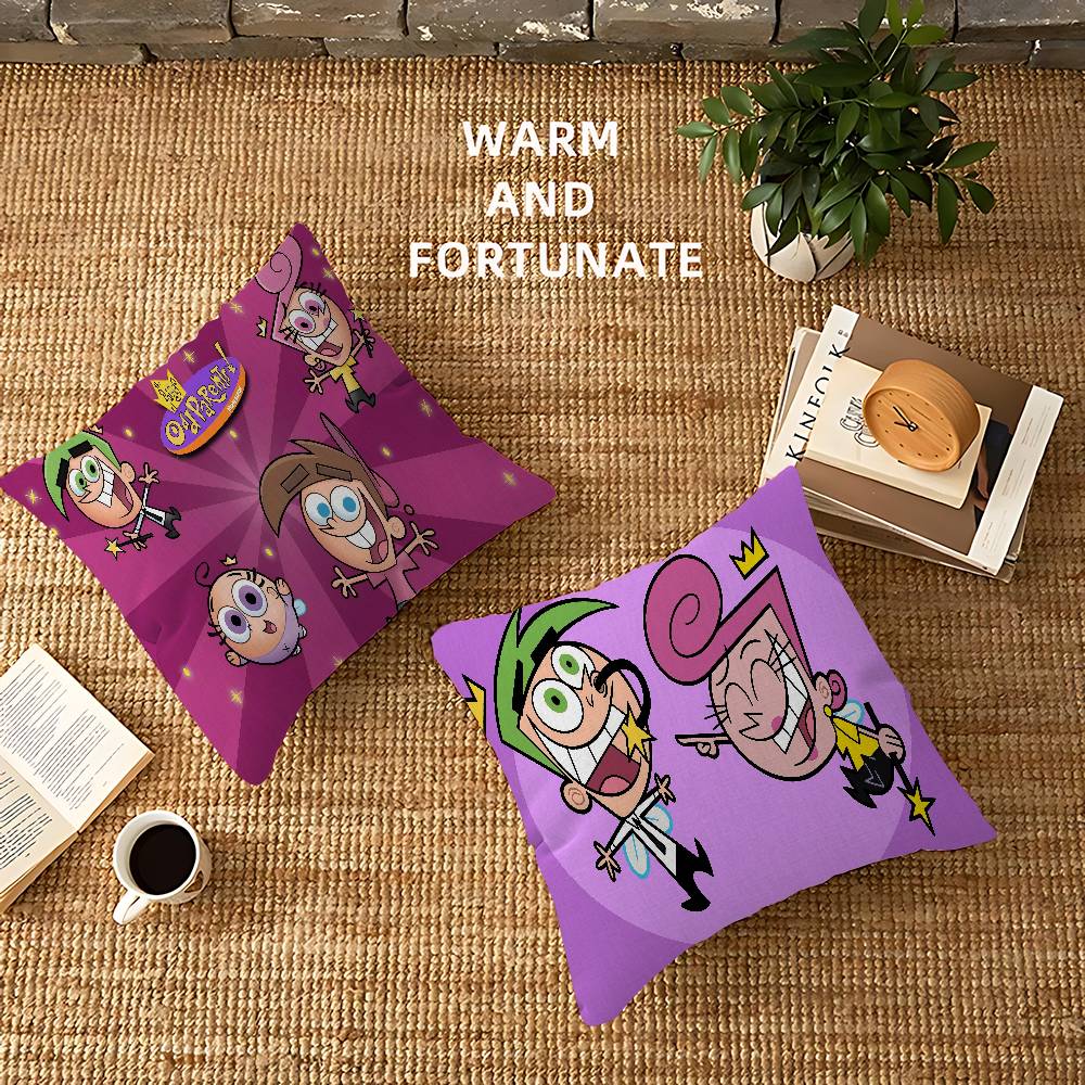 Cartoon The Fairly OddParents Pillow Gift Home Office Decoration Bedroom Sofa Car Cushion Cover Case 45x45
