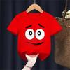 Summer Innovative Chocolate Bean Childrens Printed Tshirt Fun 100 Cotton Casual and Fashionable