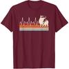 Funny Capybara Heartbeat Retro Capybara Lover Men T-Shirt