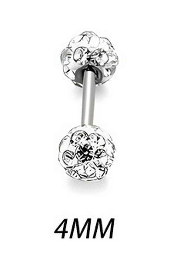 Double-Headed Rhinestone Round Ball Stud Earrings for Women, Luxe Versatile Ear Cartilage Studs, Super Shiny High-End Screw Earrings