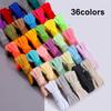 NEW Polyester Replacement Shoelaces Flat Shoe Laces Solid Color for Sneakers Canvas Shoes Casual Shoes