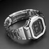 DW-H5600 Edelstahl Uhrenarmband Gehäuse Für Casio 3516 DW H5600 Herren Modifiziertes Metall Uhrenlünette Armband Armband Silber Gold Schwarz