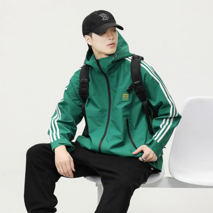 

Американская классическая спортивная куртка мужская свободная трендовая функциональная уличная куртка с капюшоном мужская сезонная 4XL трава зеленый