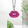 High-quality material: Made of high-quality alloy and shiny rhinestones, wear-resistant corrosion-resistant, you can hang it on the rearview mirror at