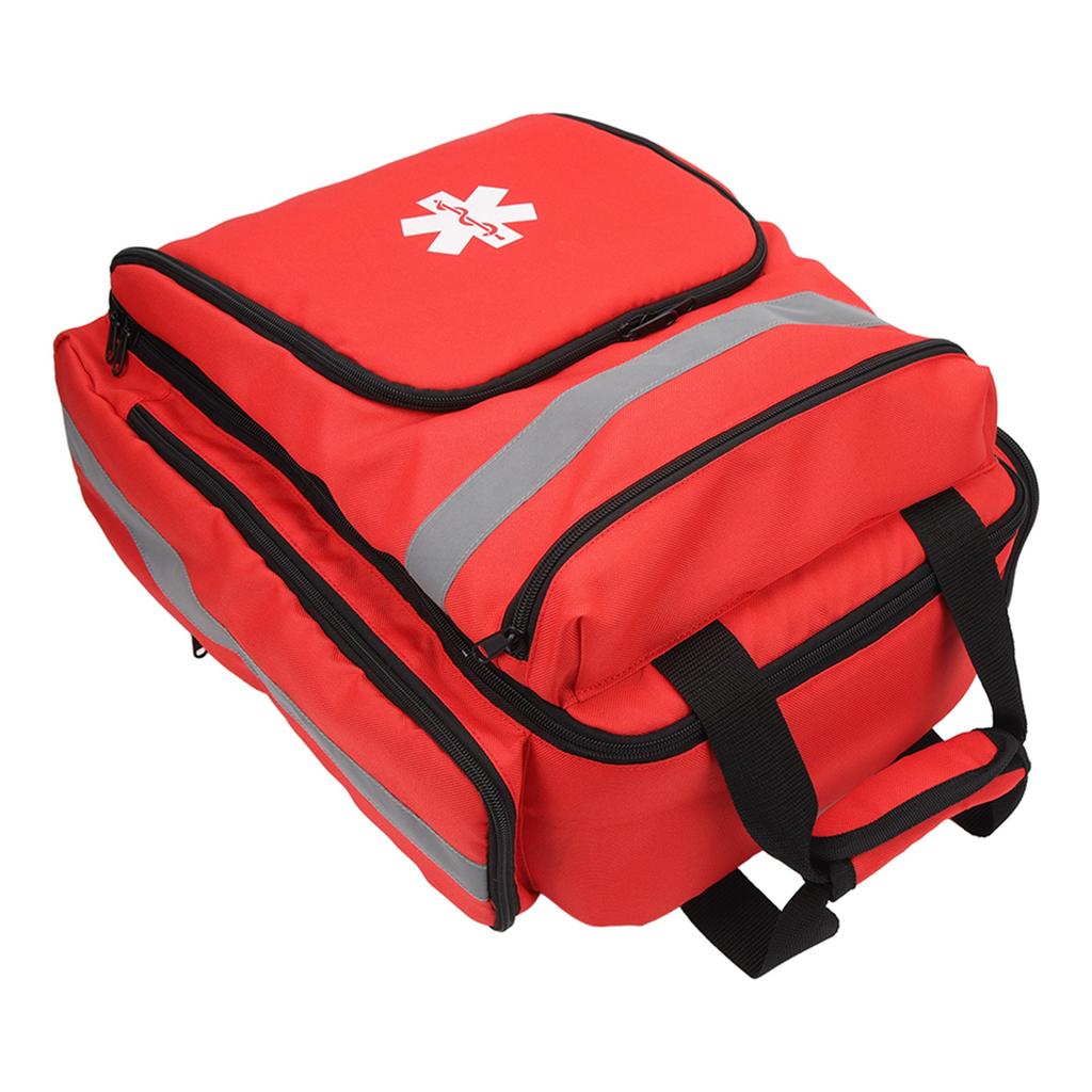 Red Firefighter Bag Large Capacity First Responder Bag Durable Emergency Medical Backpack for Travel Camping