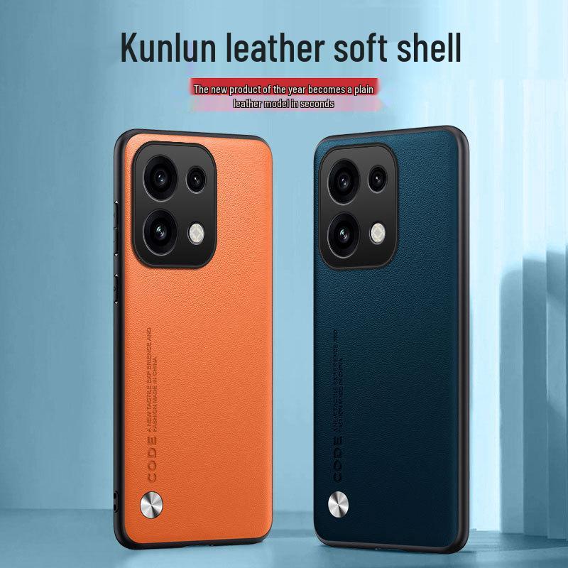 Reno16/16Pro Solid Color Business Leather Phone Case - Anti-Drop Protection