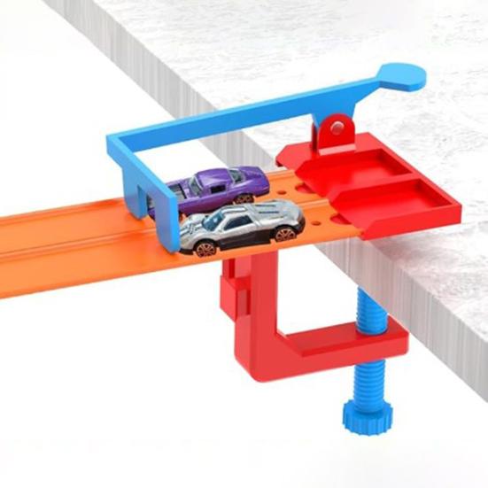 2 Şeritli Başlangıç Kapısı Ağır Hizmet Tipi Plastik Kolay Kurulum Ayarlanabilir Kelepçeli 2 Şeritli Araba Fırlatma Ekipmanı Araba Yarışı Pisti Aksesuarları