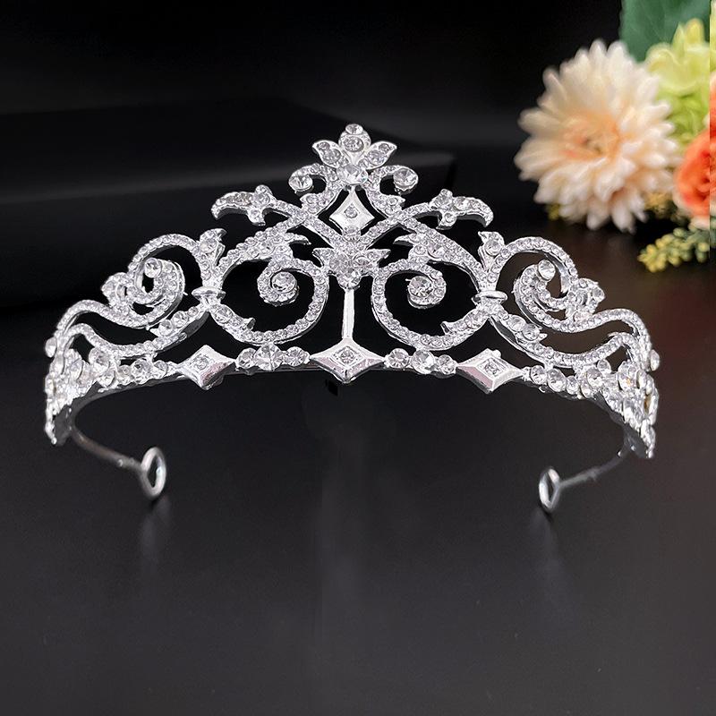 

Bridal Crown Forest Headband Alloy Bridal Crown Headband Atmospheric Crown Headwear Gift