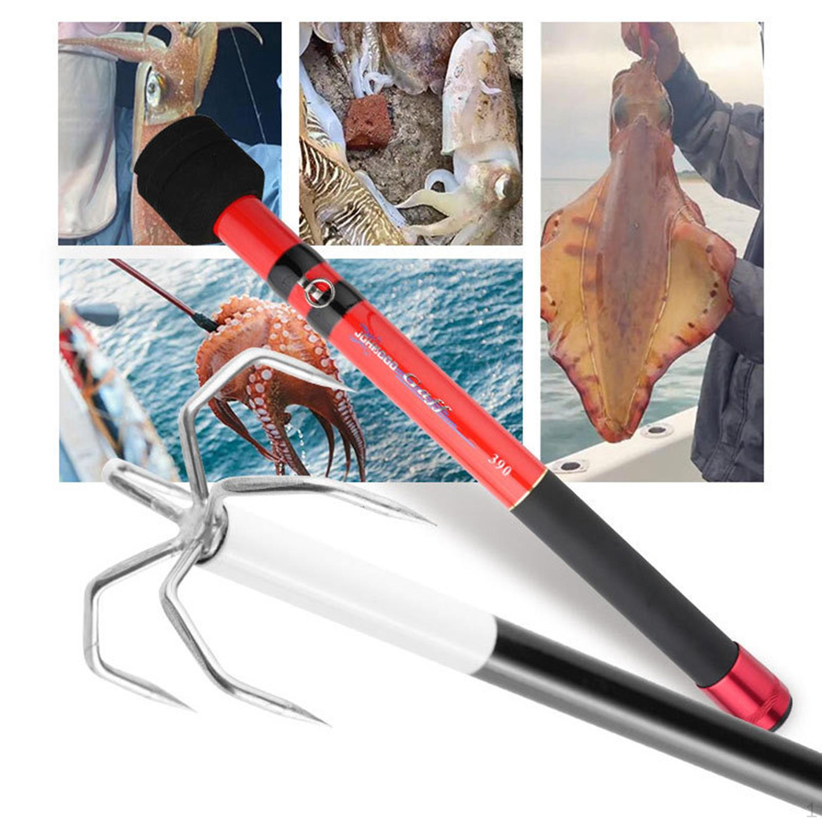 

Telescopic Fishing Gaff Extendable Cuttlefish Trolley Hook Boat Stainless Steel Fish