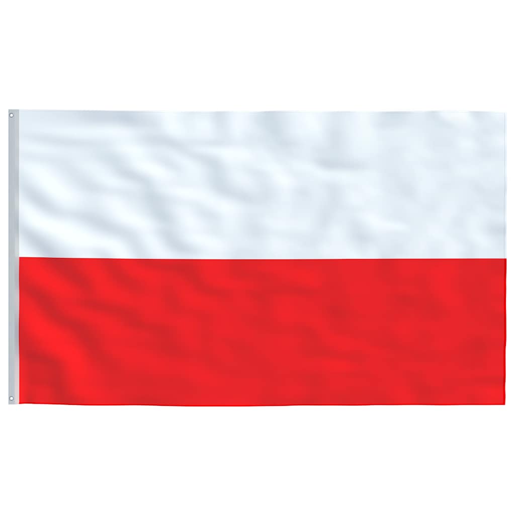 Vidaxl Polish Flag with Mast, 6.23 M, Aluminum
