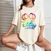 Disney 2025 Oversized Graphic T Shirt Women Men Short Sleeve Tee Vintage Cartoon Print Streetwear Summer Fashion Y2k Clothes Top