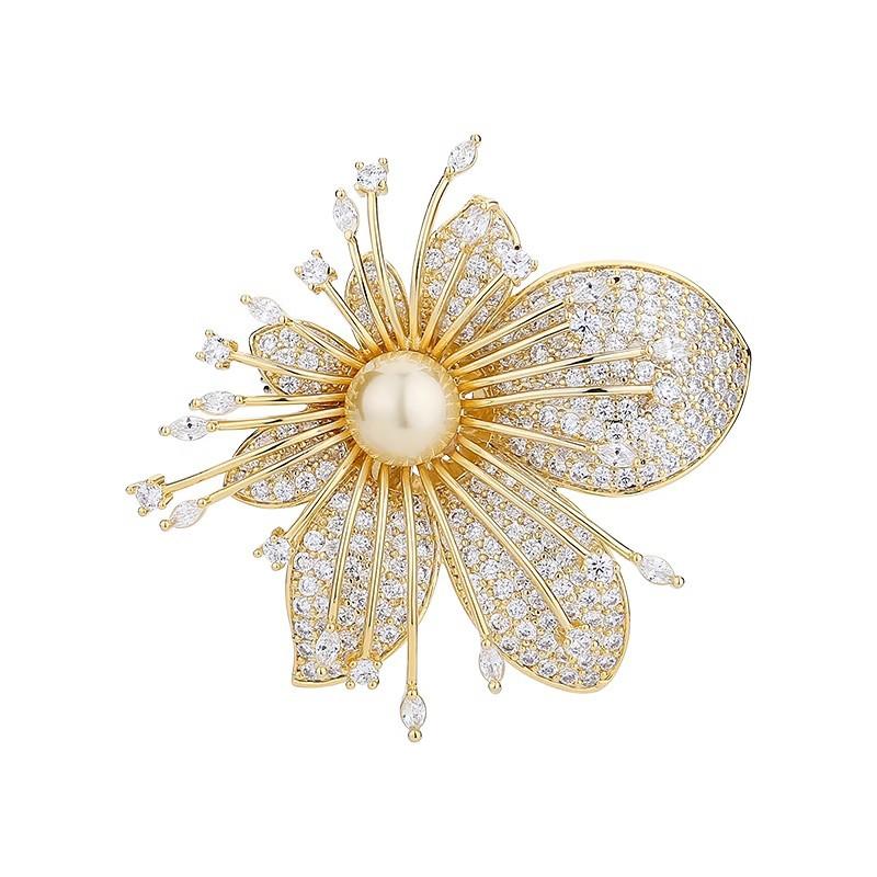 Exquisite Floral Posture, High-end Femininity and Floral Feel Brooch