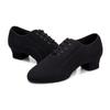Scarpe da ballo da allenamento con tacco basso per jazz moderno in tessuto Oxford da uomo e da donna Scarpe da ballo professionali per yoga
