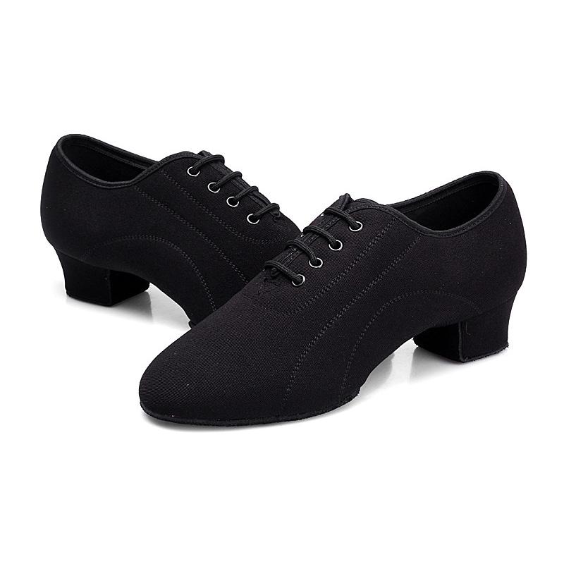 Scarpe da ballo da allenamento con tacco basso per jazz moderno in tessuto Oxford da uomo e da donna Scarpe da ballo professionali per yoga