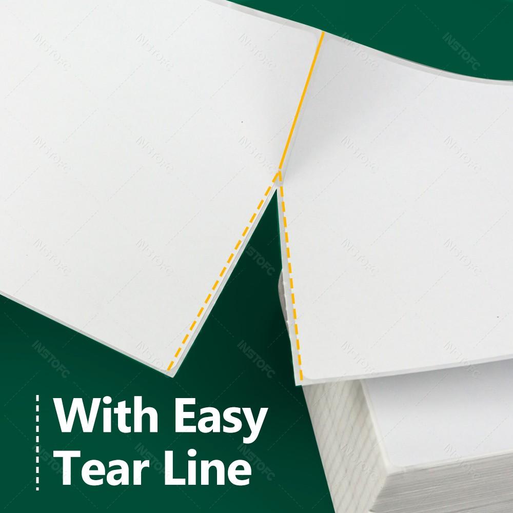 4x6 Zoll Thermodirektetiketten, 500/100 Etiketten pro Stapel, stark haftend, beständig, wasserfest, für Versandetiketten, 100x150 mm