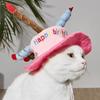 Cute Dog Party Hat Adjustable Birthday Cake Hat Cat Party Costume  Birthday Celebration