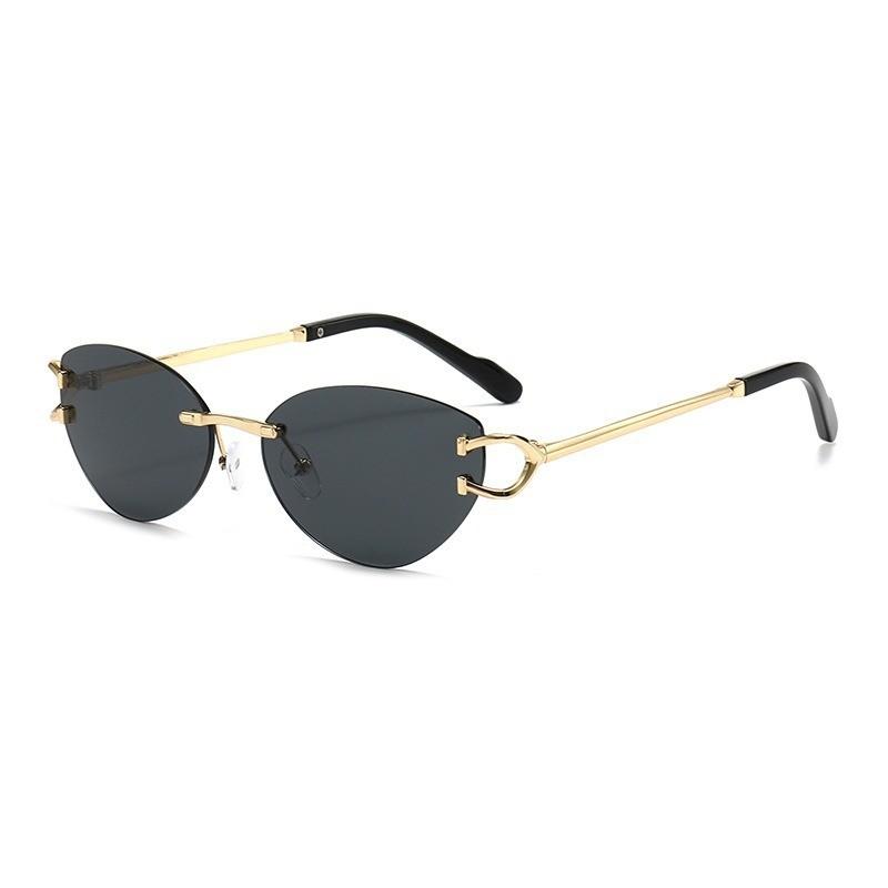Fashion Cat Eye Sunglasses With Uv400 Protection For Stylish Outdoor Travel BlackGray