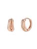 14K Two-Wave One-Touch Earrings GI14EE359