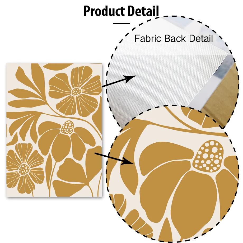 Minimalistyczny Kwiat Słońce Kolor Bloku Tęcza Sztuka Ścienna Skandynawskie Plakaty Abstrakcyjne Obrazy Do Dekoracji Salonu Wydruki na Płótnie Malarstwo