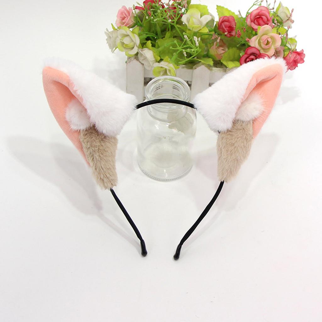 Welpenohren Haarband Foto-Requisiten Felliger Haarreif Stirnband Party Kopfschmuck Lustige Stirnbänder für Musikfestival