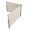 Retractable Side Awning, 79''x 236'' Outdoor Privacy Screen, 180g Polyester Water-proof Retractable Patio Screen, UV 30+ Room Divider Wind Screen for