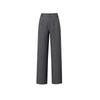 Spring and Autumn heavy-duty high-quality hip covering, leg trimming and thin wide-leg trousers, retro-textured three-dimensional high-waisted