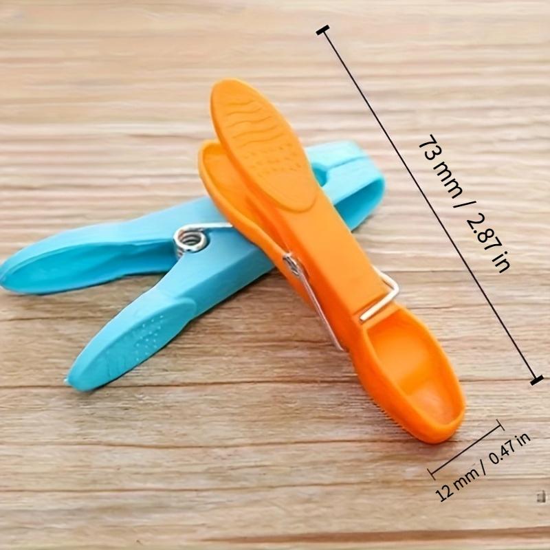 24Pcs Random Clothespins Hanging Pegs Clips Plastic Hangers Racks Laundry Clothes Pegs Clamps Towel Clips Home Storage Hooksks