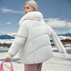 Winter down cotton-padded clothes, women's cotton-padded clothes, bread clothes, students, foreign style, small men, short fur-collared cotton-pa