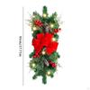 Artificial Simulation Garland with Light Christmas Wreath Pendant for Window Yard