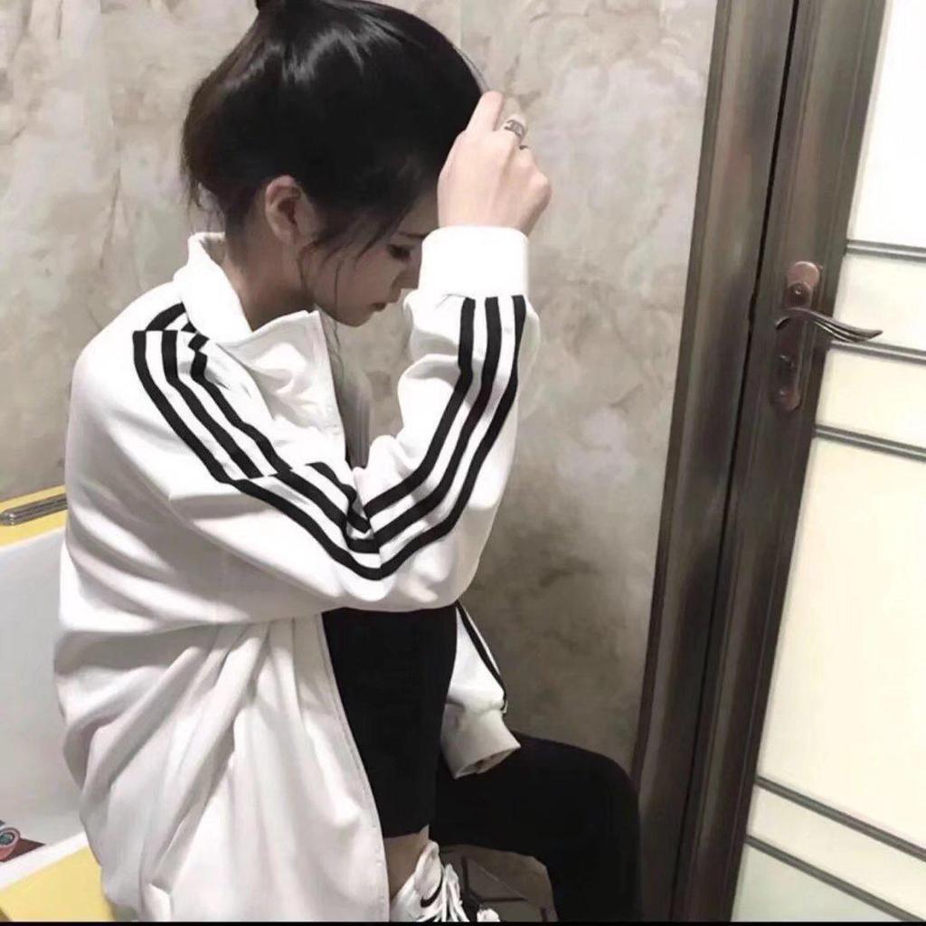 Men's New Arrival Autumn Korean Style Jacket Cardigan Hoodie with Three Stripes, Stand Collar, and Long Sleeves