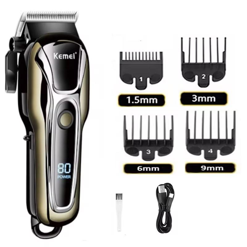 Kemei Hair Clipper Electric Hair Trimmer for men Electric shaver professional Men s Hair cutting machine Wireless barber trimmer