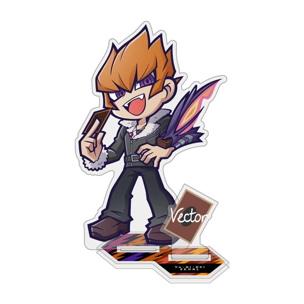 

Anime Fans Gifts Yu-Gi-Oh!!Tsukumo & Astral Vrains Yusaku Fujiki Double insertion Acrylic Stand Desktop Decor Series About 10cm 10 cm
