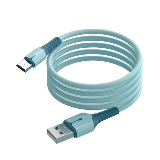 Charging Cable Type-C Charging TPE Silicone 5A Fast Soft Data Cord for Mobile
