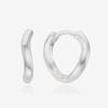 St.Scott London Essential Curve One-Touch Earrings / Stj-Eb1762Wg