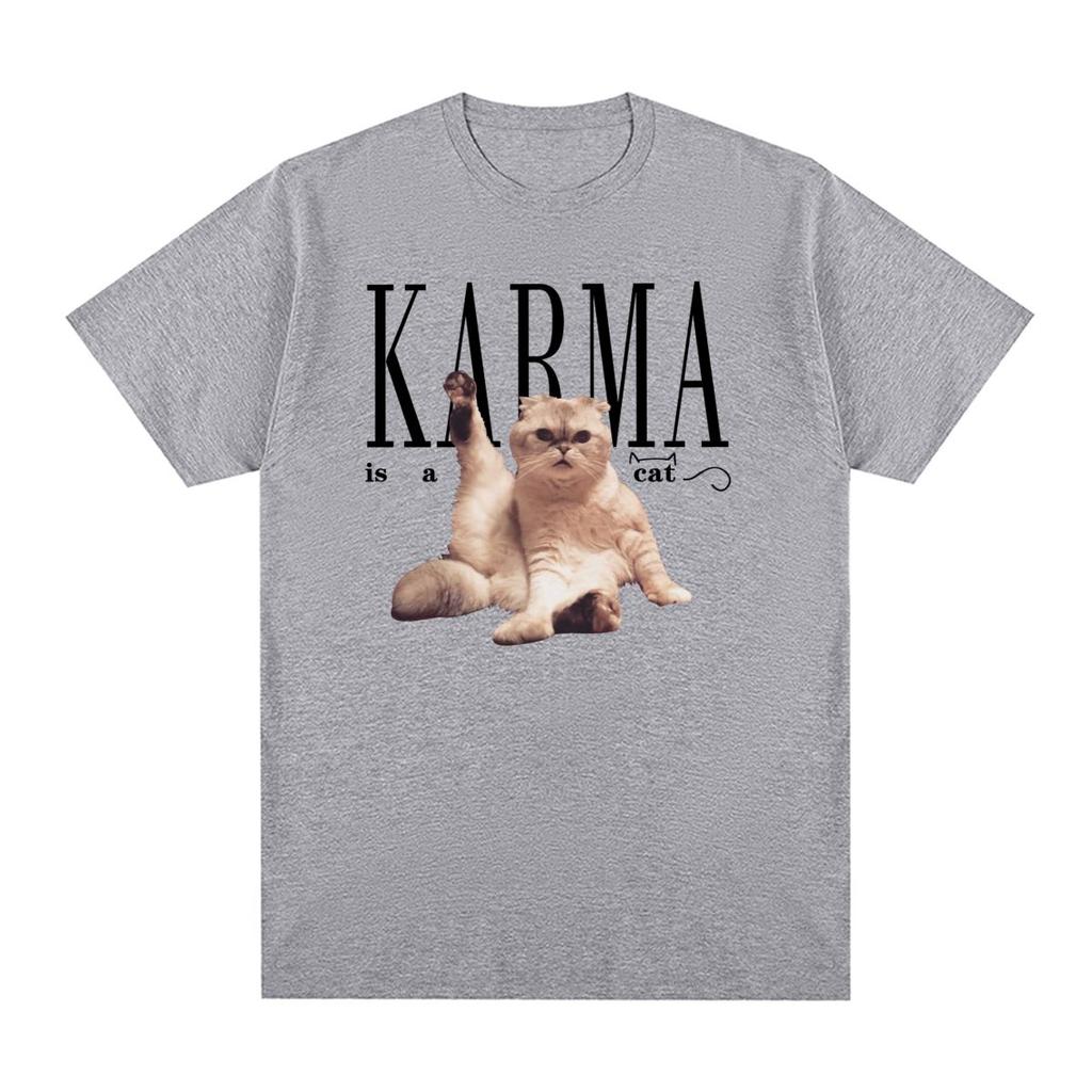 Karma Is A Cat Swift Vintage Tshirt Music Tour Cotton Men T shirt New Tee Tshirt Womens Tops