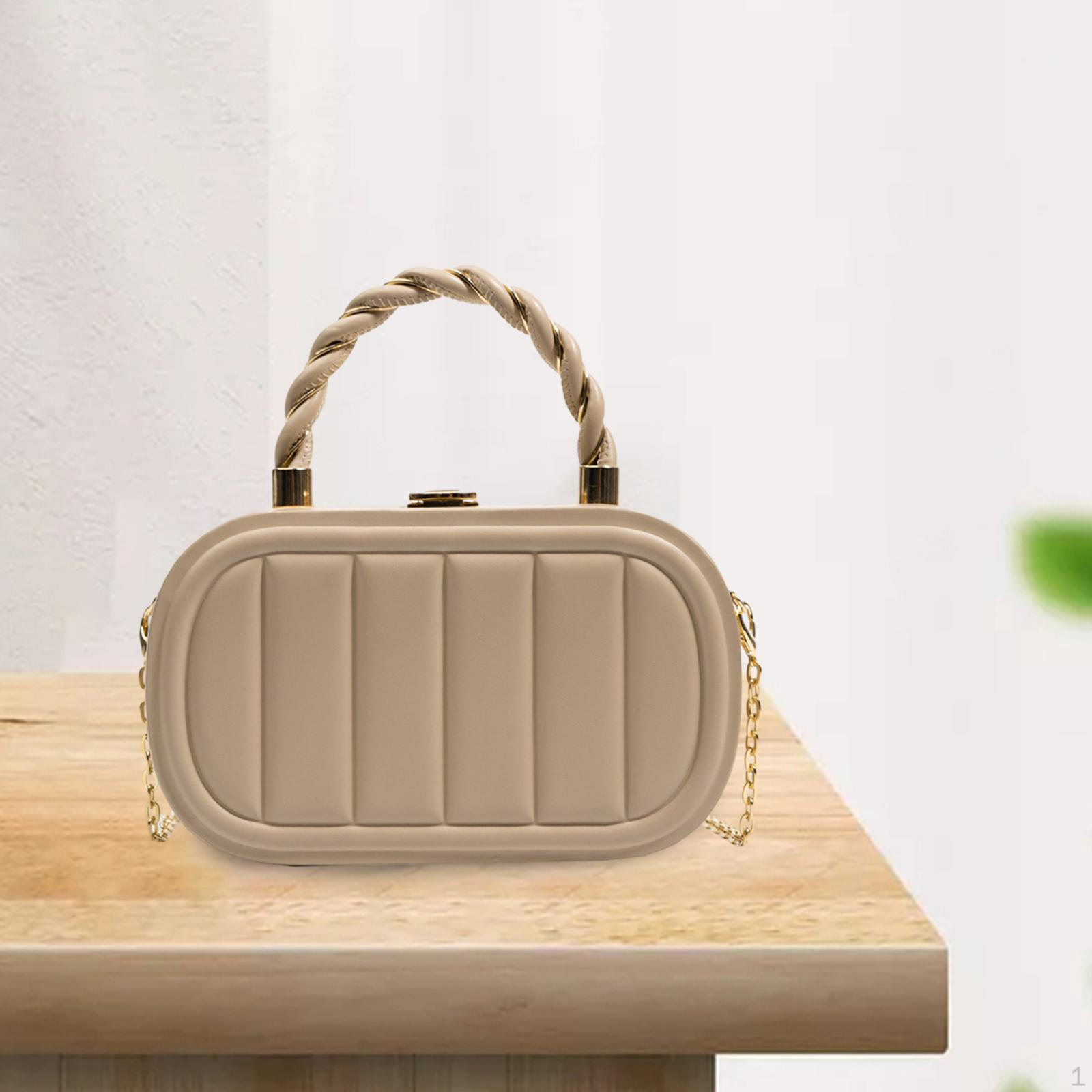 Сумка-клатч на цепочке Сумка через плечо для женщин Искусственная кожа Стильная Формальная Вечеринка Пляж хаки 1290₽