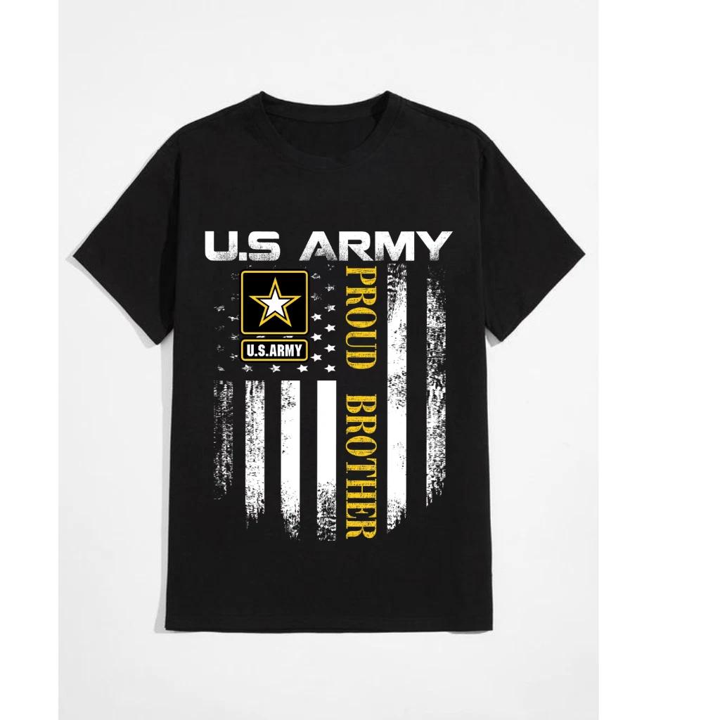 Vintage U.S. Army “Proud Brother” American Flag Unisex T-Shirt M