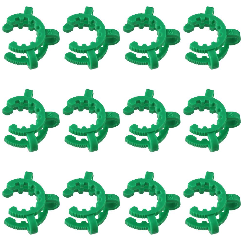 12 Pcs Standard Taper POM Keck Clamp Plastic Conical Interface Clip  Joints 24/29 and 24/40