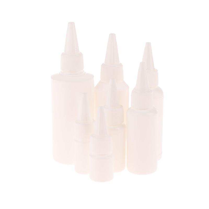 5/10/20/30/50/60/100Ml White Squeeze Dropper Empty Bottle With Screw Cap Eyes Liquid Ink Oil Dropper Paint Pigment Bottles