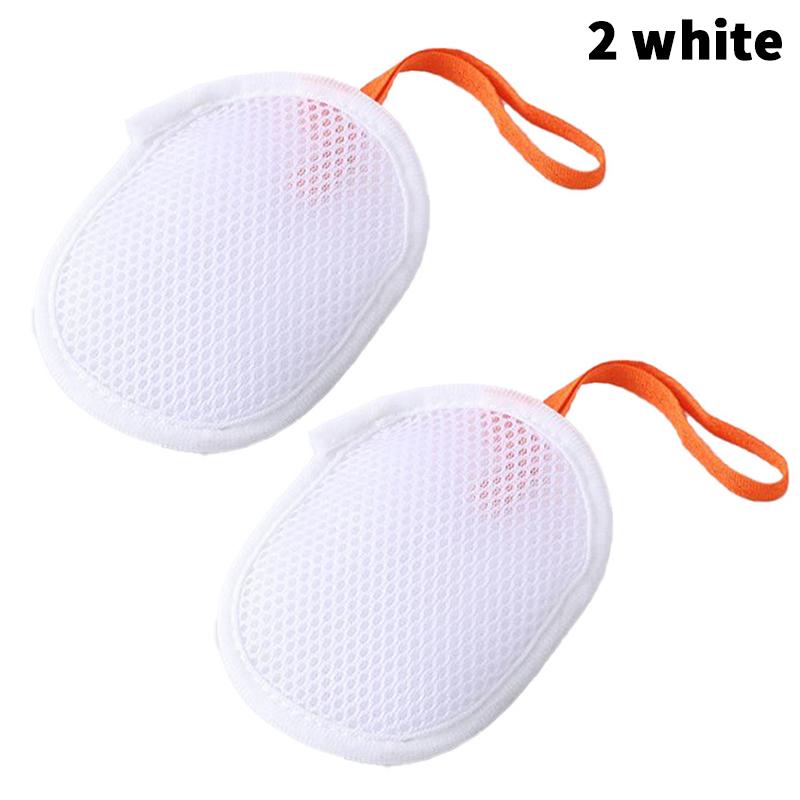 Bath Cleansing Foaming Net Double-Sided Soap Bag Body Exfoliating Scrubber Sponges Bathroom Mesh Soap Pocket