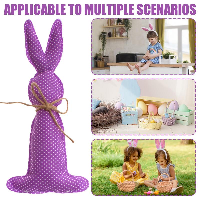 Easter Decoration Fabric Rabbit Ornament Creative Cartoon Bunny For Children's Rooms Wedding Party Birthday Home Centerpiece