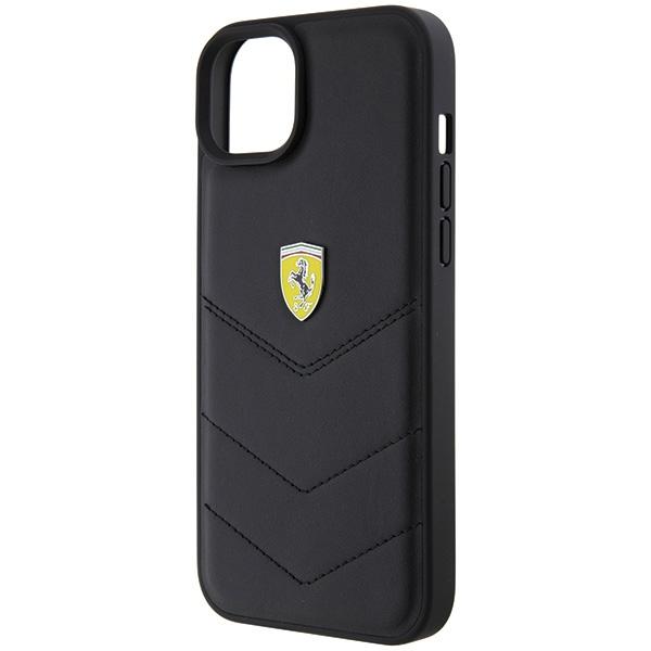 Ferrari FEHCP15MRDUK iPhone 15 Plus / 14 Plus 6.7" Black/black Hardcase Quilted Metal Logo