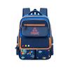 Fashionable Color Block Large Capacity Polyester Backpack Kids Backpacks Navy-Blue Light-Purple BK25213