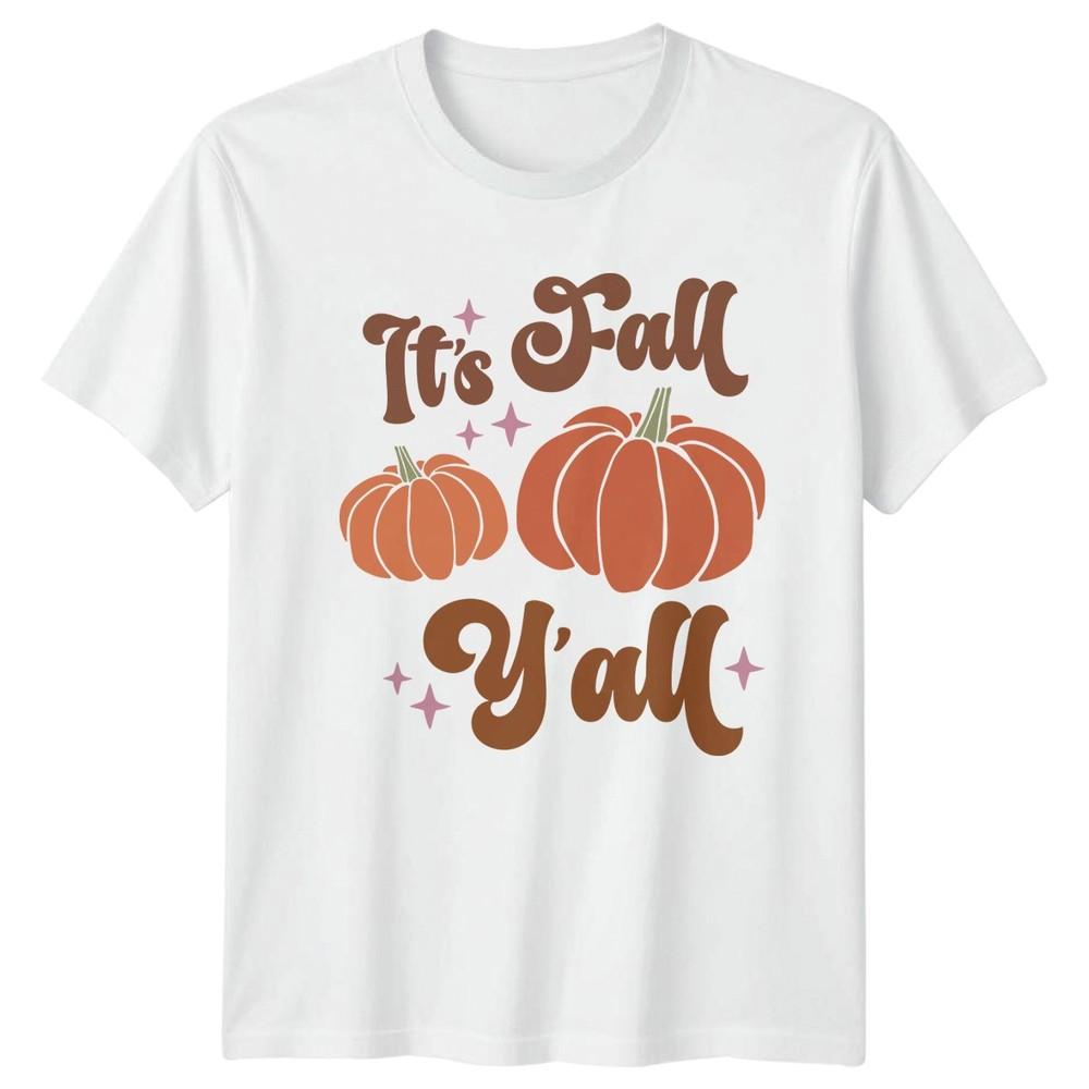 Its Fall Yall Unisexs TShirt Boho Seasonal Autumn Autumn Gift For Her S
