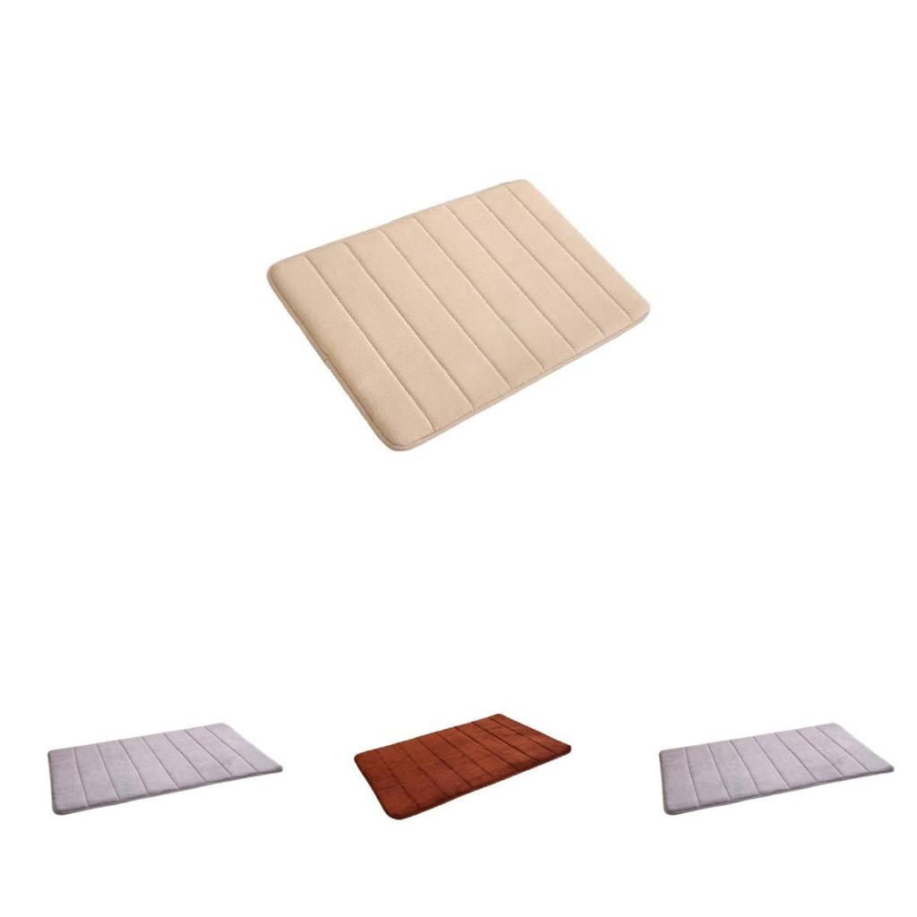 Kitchen Mat With Thick Coral Fleece And Memory Foam For Home Cooking Comfort