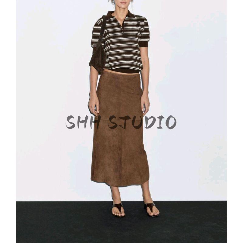 MD Autumn New Women clothes Navy Style Retro Stripe Cotton Short sleeve Polo Shirt T-shirt Top 6255305